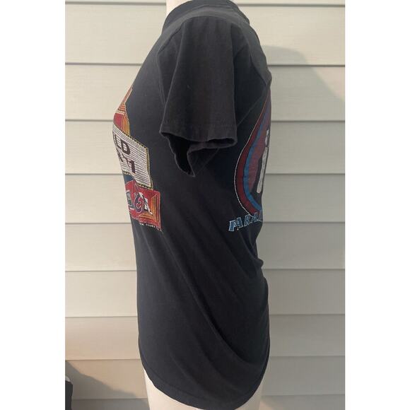 Vtg 80s STYX 81 World Tour At The Paradise Theatre T-Shirt 1981 Concert Tee M - Picture 3 of 7